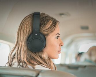 Sluchátka s mikrofonem "M-295 ANC", černá, Bluetooth, MUSE M-295 ANC