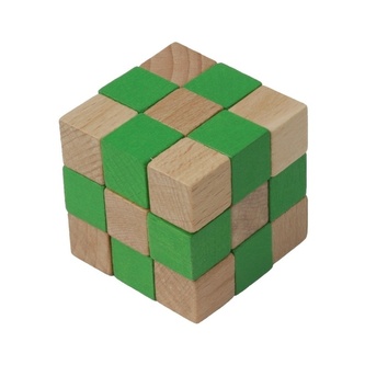KOBRA ZELENÁ - edukativní dřevěný hlavolam. Nejen pro děti, ale i pro dospělé:)