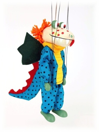 DRAK - dřevěná loutka 20 cm