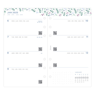 Filofax, Diářový set Garden 2025, Osobní