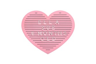 Dřevěný letterboard srdce, Pearhead