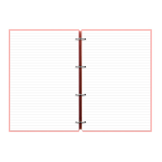 Filofax, Zápisník Clipbook Pastel, A4, pastelová růžová