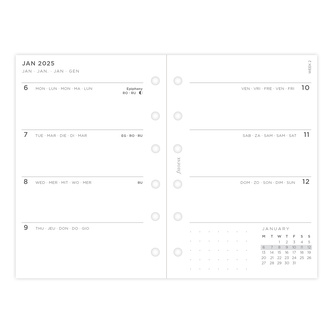 Filofax, Diářový set Minimal 2025, Kapesní