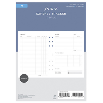 Filofax, Sledování výdajů, A5