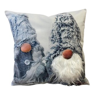 Forbyt Vánoční povlak 3D Skřítci DUO šedá 6817M 40x40 cm