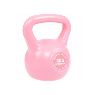 Kettlebell 6 kg ABS SPRINGOS růžový