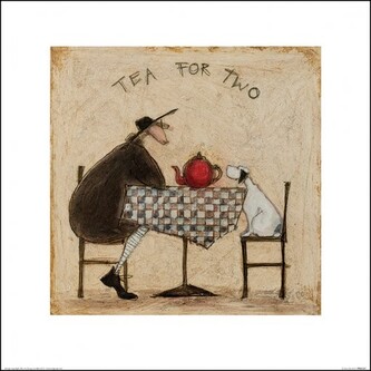 Umělecký tisk Sam Toft - Tea for Two, 40 × 40 cm