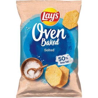 Chipsy "Oven baked", solené, 110 g, LAYS 901201410