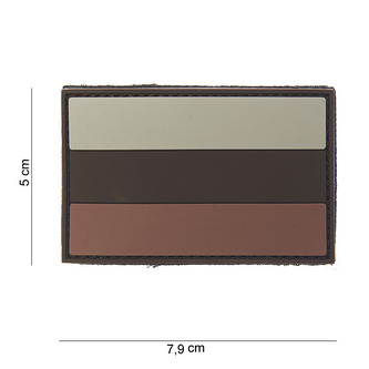 Gumová nášivka 101 Inc vlajka Rusko - desert