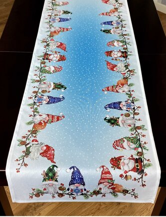 Vánoční ubrus - běhoun na stůl GNOME CHRISTMAS VI. 40x140 cm Mybesthome