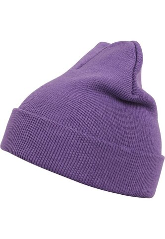 Čepice zimní MSTRDS Beanie Basic Flap - fialová