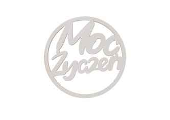 Drewniany napis - Moc życzeń 5szt biały Drewniany napis - Moc życzeń 5szt biały