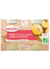 BABYBIO jablko kdoule 2x130g
