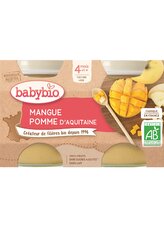 BABYBIO mango jablko 2x130 g