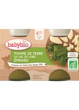BABYBIO brambory se špenátem 2x130 g