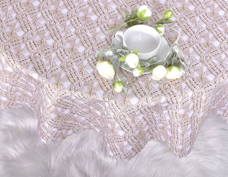 Ubrus s nešpinivou úpravou, Artdeco, béžový 75 x 75 cm Ubrus s nešpinivou úpravou, Artdeco, béžový 75 x 75 cm