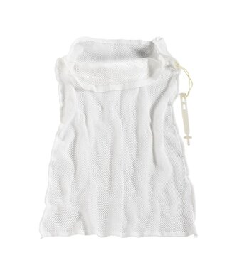 Pytel na praní mopů, 90 l, látkový, bílý