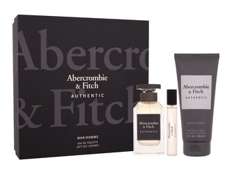 Abercrombie & Fitch Authentic toaletní voda 100 ml + toaletní voda 15 ml + sprchový gel 200 ml