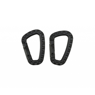 Karabiny taktické Brandit Carabiner 2 ks - černé