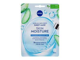 Nivea Skin Moisture Pleťová maska Serum Infused Sheet Mask 1 ks pro ženy