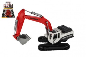 Bagr/Nakladač pásový plast/kov 8x26cm na volný chod 8ks v boxu Bagr/Nakladač pásový plast/kov 8x26cm na volný chod 8ks v boxu