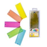 Sada pravítek "Irlen", 5 různých barev, plast, 18 cm, PUKKA PAD IRLOVERLAY