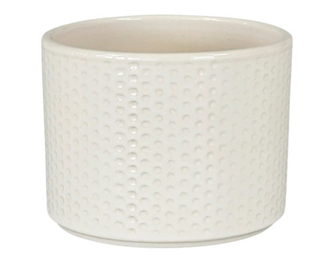 Obal na květník PILLAR SPOTS keramický lesklý d21x19cm