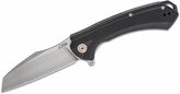 CJRB J1909-BKF Barranca Black vreckový nôž 9 cm, čierna, Stonewash, G10, spona