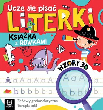 Uczę się pisać literki Książka z rowkami Wzory 3D Uczę się pisać literki Książka z rowkami Wzory 3D