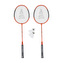 Badmintonový set SULOV®, 2x raketa, 2x míček, vak - oranžový