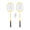 Badmintonový set SULOV®, 2x raketa, 2x míček, vak - žlutý