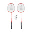 Badmintonový set SULOV®, 2x raketa, 2x míček, vak - červený