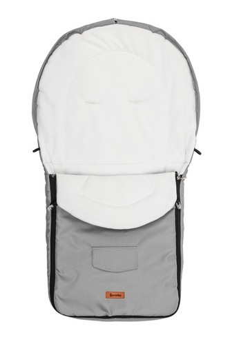 ŚPIWOREK POLAR LIGHT GREY DO WÓZKA (95x40)