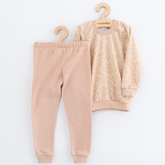 Dětské bavlněné pyžamko New Baby beige dino 128/134