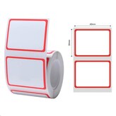 Niimbot štítky T 40x30mm 320ks Červený rámeček pro B21, B21S, B3, B1S
