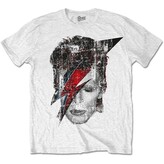 Tričko David Bowie - Halfton Flash Face, M