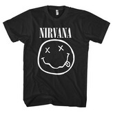 Tričko Nirvana - White Smiley, M