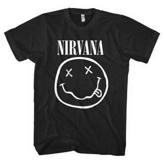 Tričko Nirvana - White Smiley, M