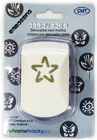 Děrovačky obrysové 28 mm - hvězda
