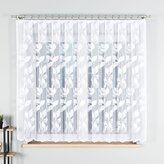 Dekorační krátká vzorovaná záclona na žabky MARTYNA 160 bílá 320x160 cm MyBestHome