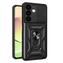 Etui Hybrid Armor Camshield do Xiaomi POCO C65 / Redmi 13C pancerne z osłoną na aparat - czarne
