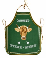 Zástěra kuchyňská, Steak Menu, zelená