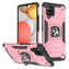 Wozinsky Ring Armor pancerne hybrydowe etui pokrowiec + magnetyczny uchwyt Samsung Galaxy A42 5G różowy