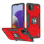 Wozinsky Ring Armor pancerne hybrydowe etui pokrowiec + magnetyczny uchwyt Samsung Galaxy A22 4G czerwony