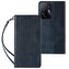 Magnet Strap Case etui do Samsung Galaxy A13 5G pokrowiec portfel + mini smycz zawieszka niebieski