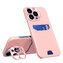 Leather Stand Case etui Samsung Galaxy S23+ pokrowiec portfel na kartę z podstawką różowe