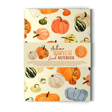 Linkovaný A5 zápisník z recyklovaného papíru - Dýně