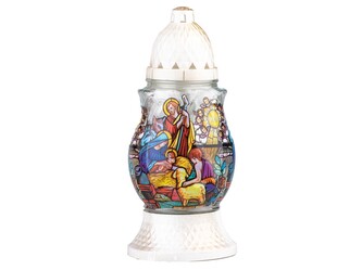 Hřb.Sklo 24cm vklad 80g 24h.,Betlém