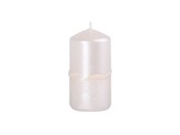 Drápaná s vlnkou Válec 50x100 perla svíčka