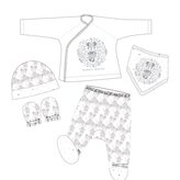 Komplet niemowlęcy 5 elementów Myszka Minnie